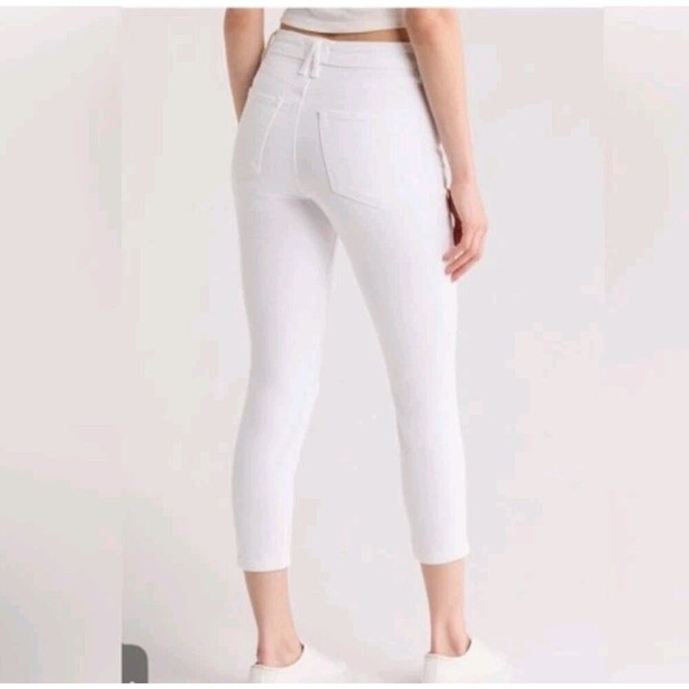 Good American Jeans Womens 10/30 White Good Legs Crop Skinny Basics Capsule - Picture 2 of 9